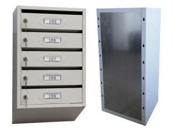 Почтовый ящик - 5 секций с задней стенкой