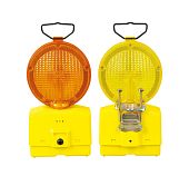 Фонарь сигнальный дорожный маяк солнечный мигалка Mantella для дорожных ограждений и работ 