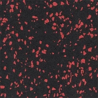 Рулонное резиновое напольное покрытие 6 мм черно-розовое 15% 