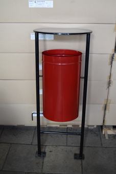 Урна для мусора мусорка уличная стационарная красная