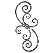 Кованый элемент ковки металлический орнамент Балясина БП-5.1 360х720