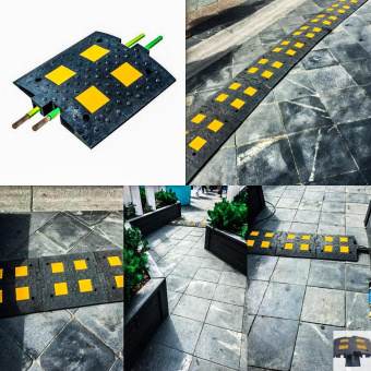 Лежачий полицейский искусственная неровность ИДН-500 с кабель каналом