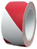 Лента для разметки и маркировки пола ПВХ красно-белая 50мм*23м