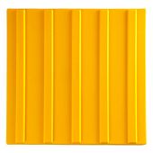 Тактильная плитка ПВХ 300Х300 мм доступная среда Прямой Риф Направление движения желтая для инвалидов